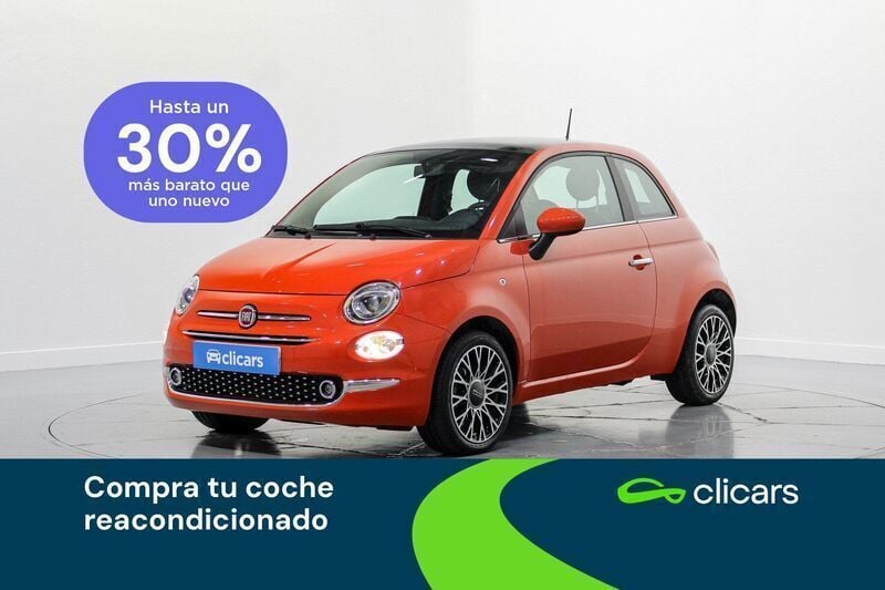 Naranja Usado 2024 Fiat 500 Berlina | 13.490 € (Precio justo) - Imagen 1/4