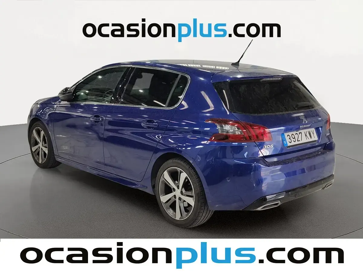 Usado Peugeot 308 GT-line 131 CV (96 kW) 2019 Azul Utilitario