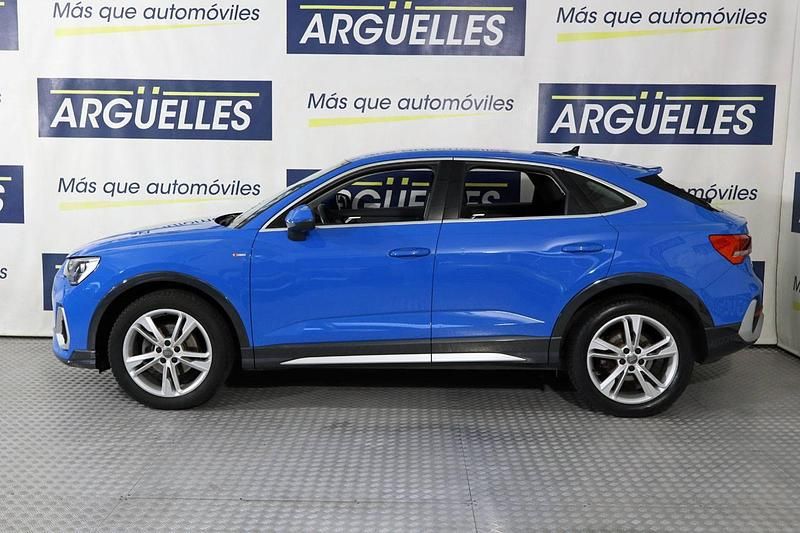 Usado Audi Q3 Sportback S-Line 150 CV (110 kW) 2020 Azul metalizado SUV