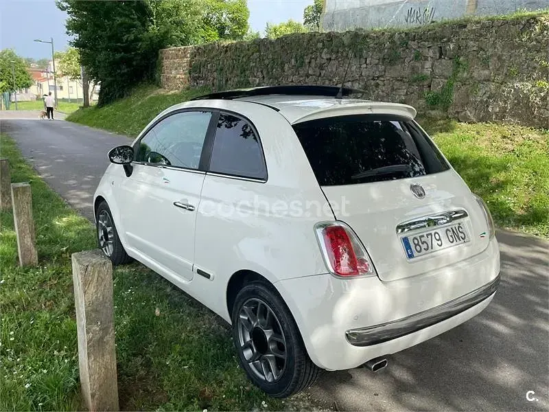 Usado Fiat 500 Sport 69 CV (50 kW) 2009 Blanco Descapotable