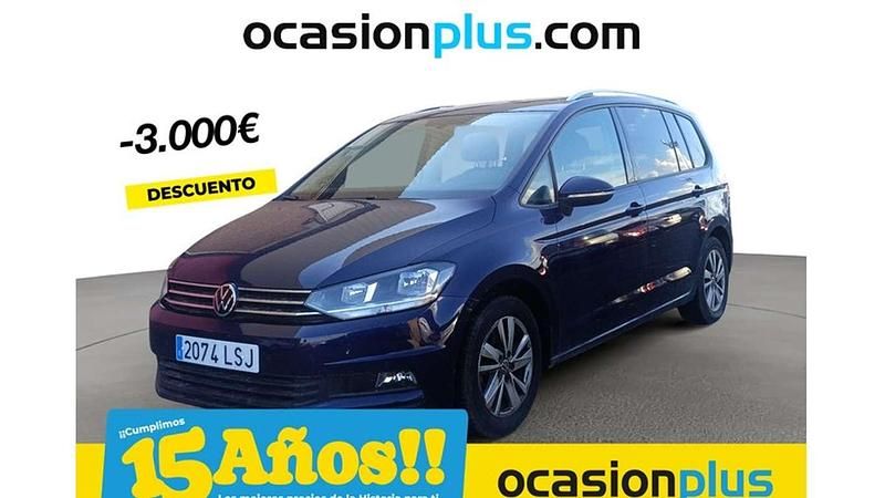 Azul Usado 2021 VW Touran Advance Monovolumen | 30.000 € (Precio justo) - Imagen 1/4