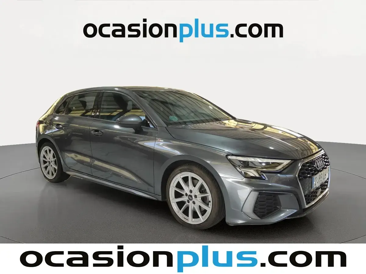 Usado Audi A3 Sportback S-Line 116 CV (85 kW) 2020 Gris Utilitario