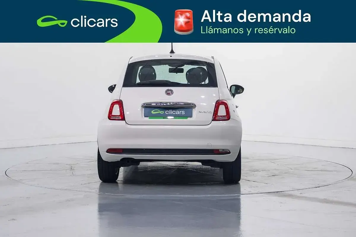 Usado Fiat 500 71 CV (52 kW) 2021 Blanco Utilitario