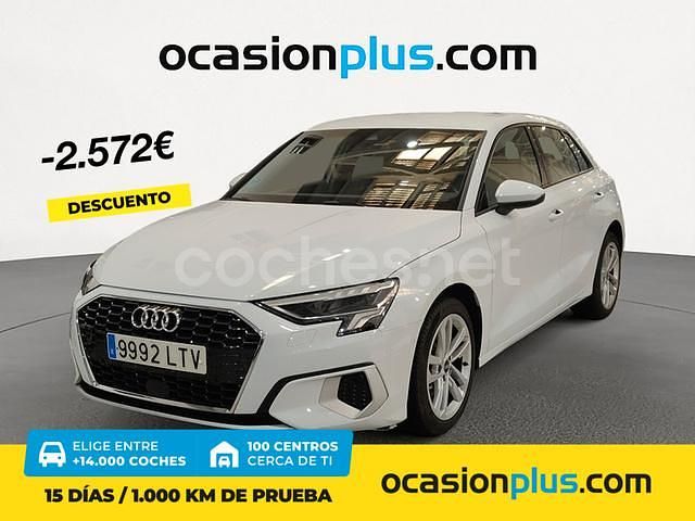 Blanco Usado 2021 Audi A3 Sportback Advanced Plus Berlina | 23.400 € (Precio justo) - Imagen 1/4