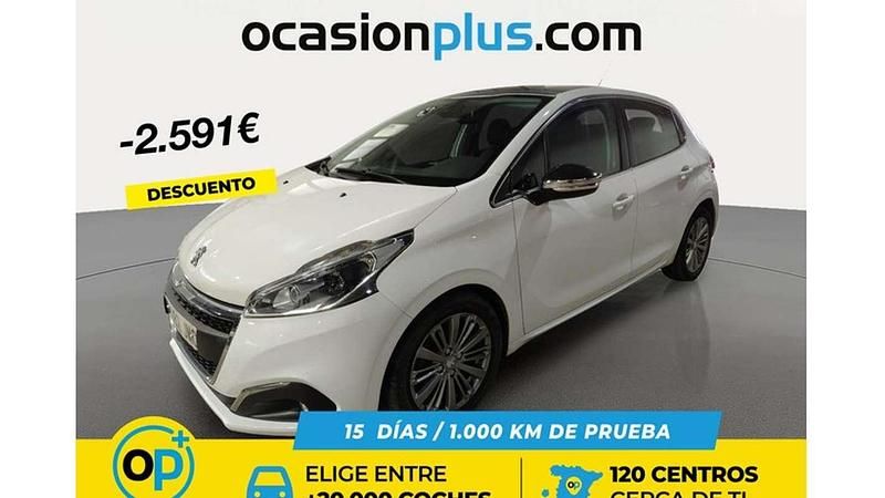 Usado Peugeot 208 Allure 99 CV (72 kW) 2016 Blanco Utilitario