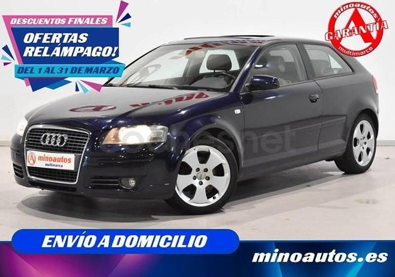Usado Audi A3 Attraction 200 CV (147 kW) 2007 Azul Utilitario