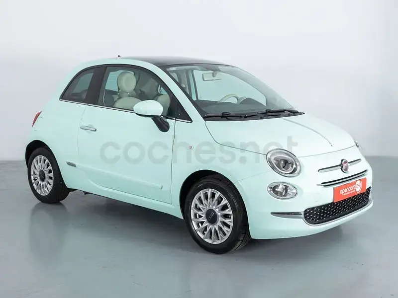 Usado Fiat 500 Lounge 69 CV (50 kW) 2019 Verde Berlina