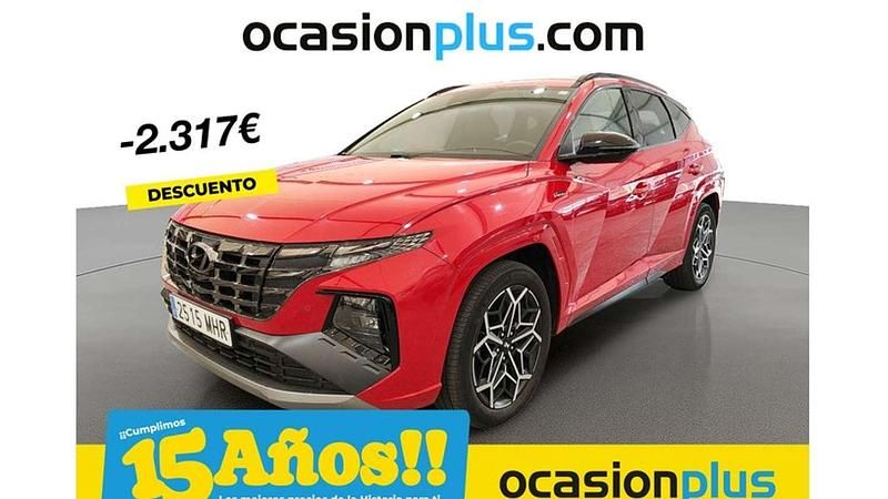 Rojo Usado 2023 Hyundai Tucson N Line SUV | 22.446 € (Un poco caro) - Imagen 1/4