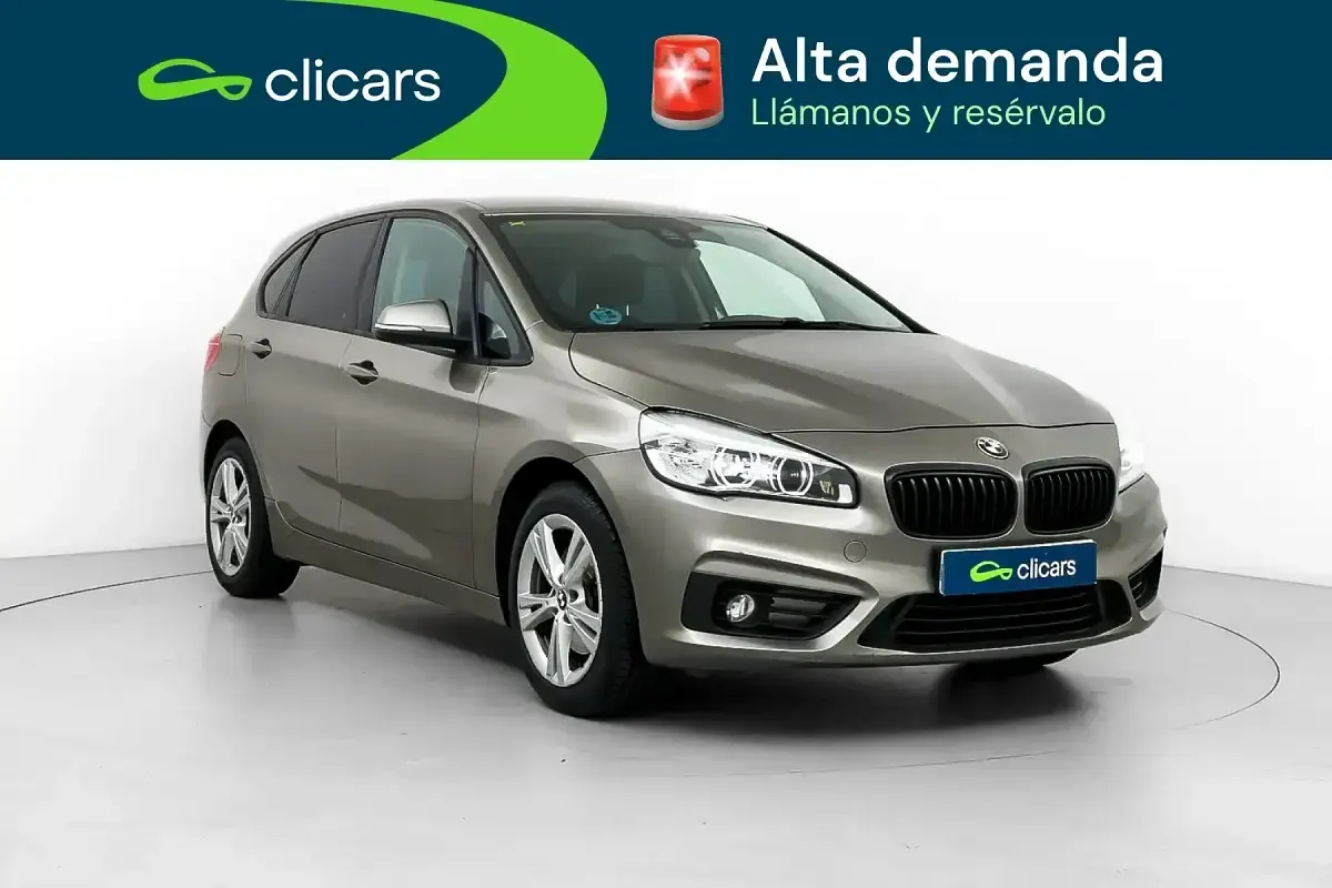 Usado BMW 218 Active Tourer 136 CV (100 kW) 2016 Gris Monovolumen
