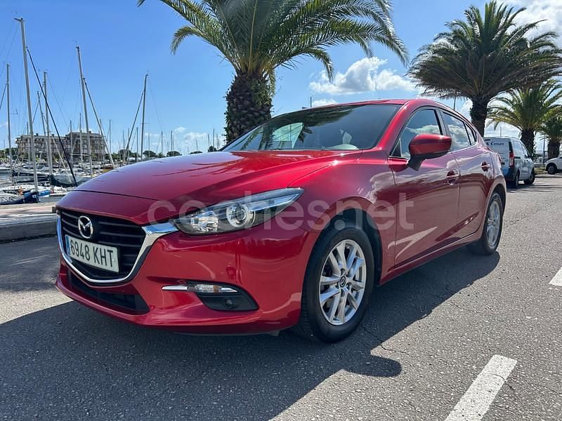 Rojo Usado 2018 Mazda 3 Berlina | 14.700 € (Precio justo) - Imagen 1/4