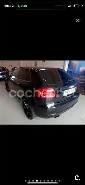Usado Audi A3 Ambition 160 CV (117 kW) 2008 Negro Utilitario