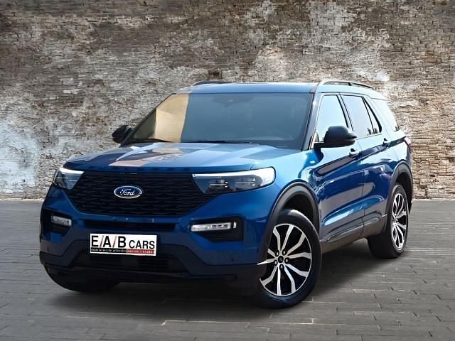 Gris Usado 2021 Ford Explorer Platinum SUV | 55.600 € (Caro) - Imagen 1/4