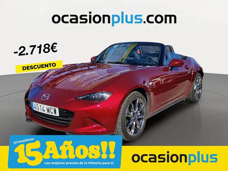 Rojo Usado 2022 Mazda MX5 Descapotable | 29.900 € (Precio justo) - Imagen 1/4