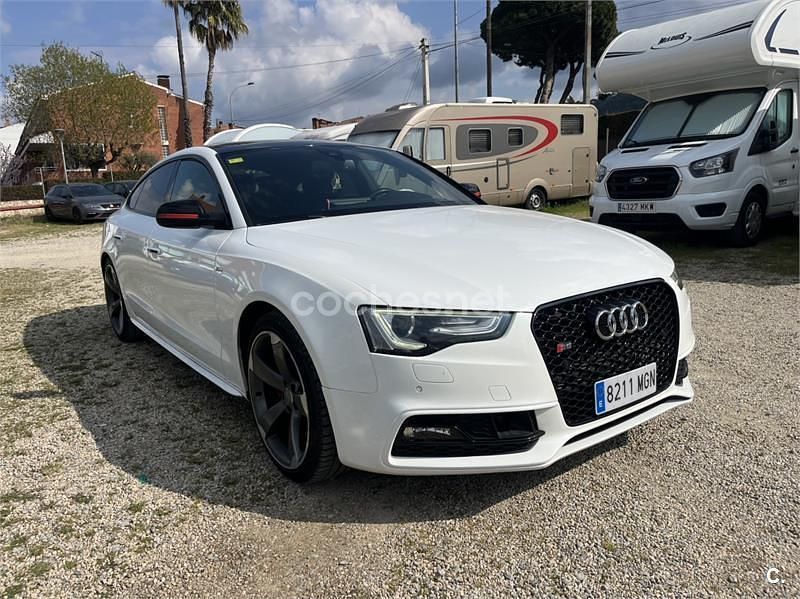 Usado Audi A5 Sportback 190 CV (139 kW) 2015 Blanco Utilitario