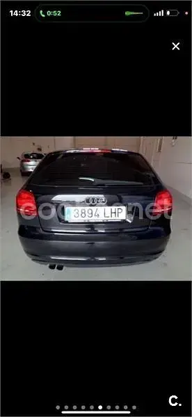 Usado Audi A3 Ambition 160 CV (117 kW) 2008 Negro Utilitario