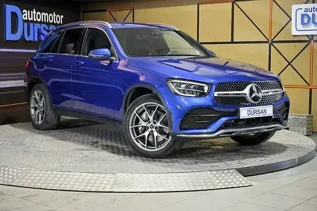 Usado Mercedes GLC300 320 CV (235 kW) 2022 Azul SUV