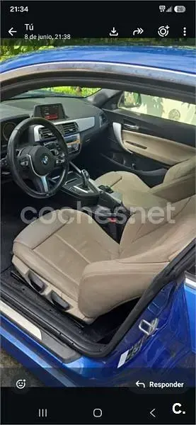Usado BMW 220 M Sport 184 CV (135 kW) 2017 Azul Coupe