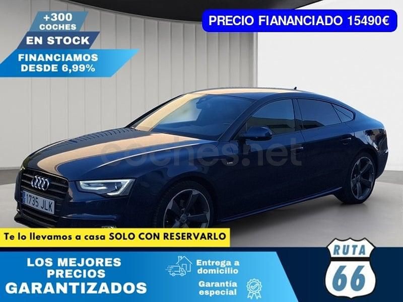Usado Audi A5 Sportback S-Line 150 CV (110 kW) 2016 Azul Utilitario