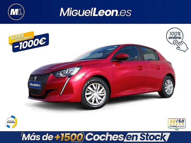 Usado Peugeot 208 Active 75 CV (55 kW) 2021 Rojo Utilitario