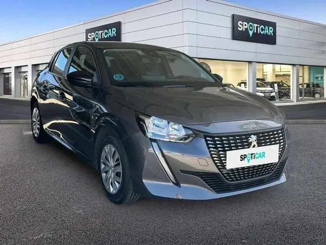 Usado Peugeot 208 Active 101 CV (74 kW) 2020 Gris Utilitario