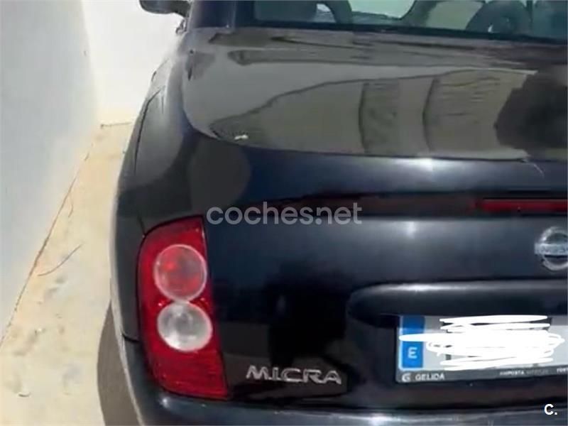 Negro Usado 2009 Nissan Micra C+C Acenta Descapotable | 3500 € - Imagen 1/4