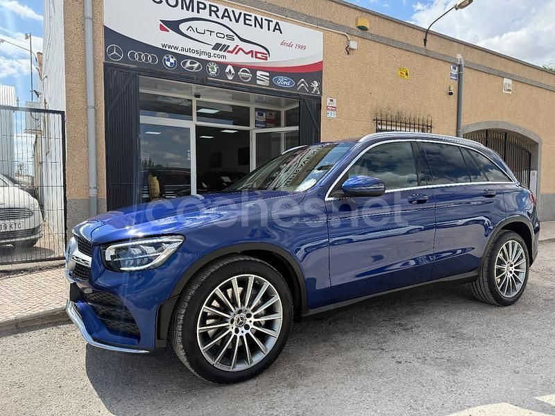 Azul Usado 2021 Mercedes GLC200 SUV | 34.999 € (Precio justo) - Imagen 1/4