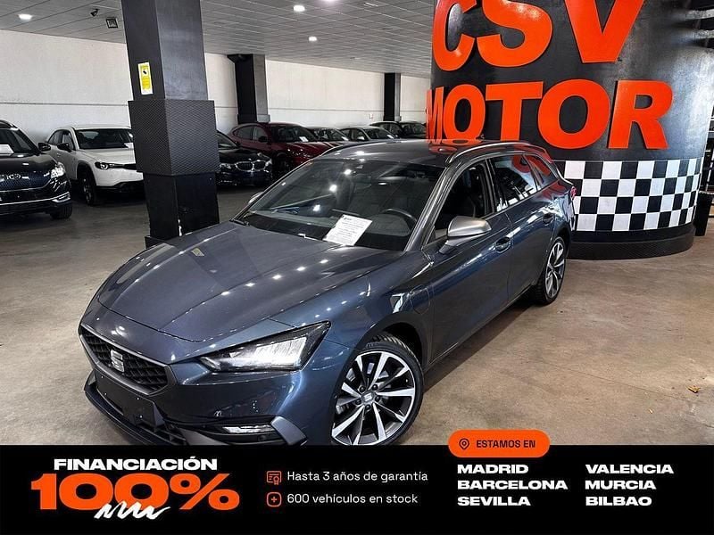 Gris Usado 2021 Seat Leon FR Familiar | 16.450 € (Precio justo) - Imagen 1/4