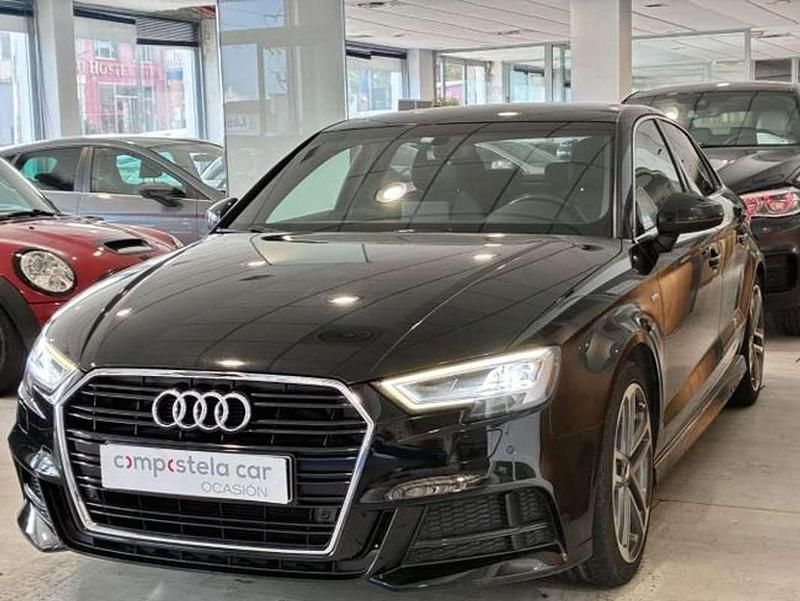 Usado Audi A3 S-Line 150 CV (110 kW) 2017 Negro Berlina