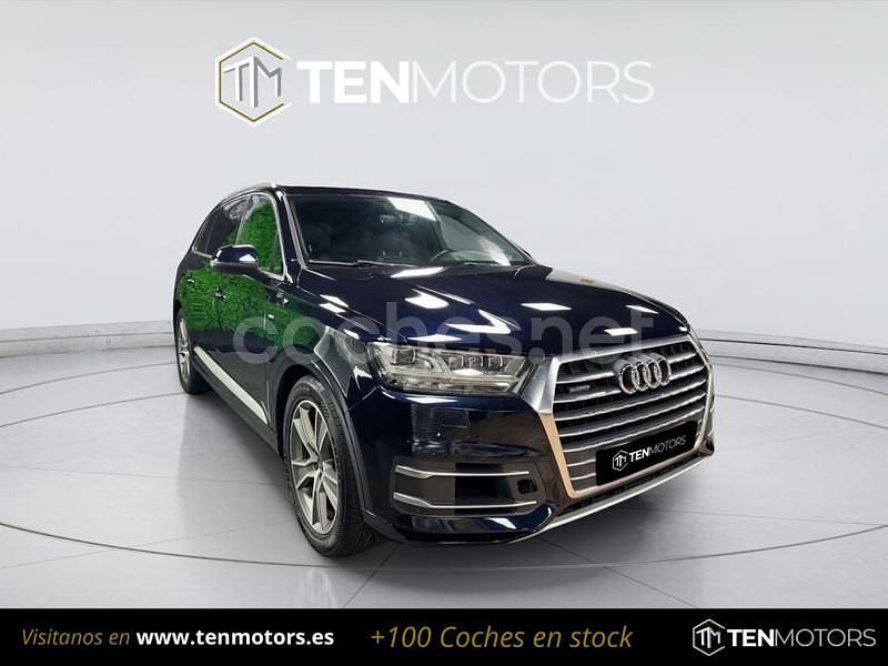 Azul Usado 2017 Audi Q7 Sport SUV | 22.999 € (Precio justo) - Imagen 1/4