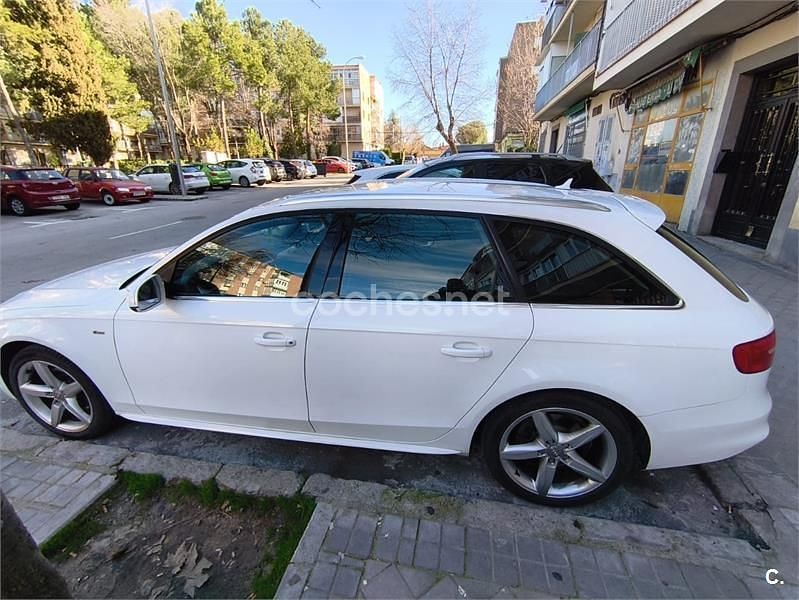 Usado Audi A4 S-Line 150 CV (110 kW) 2015 Blanco Familiar
