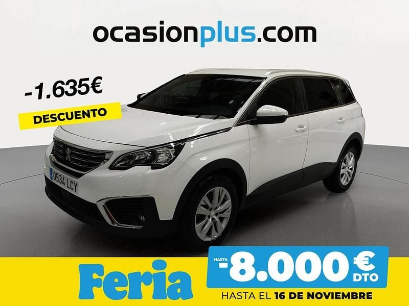 Blanco Usado 2019 Peugeot 5008 Active SUV | 17.990 € (Buen precio) - Imagen 1/4