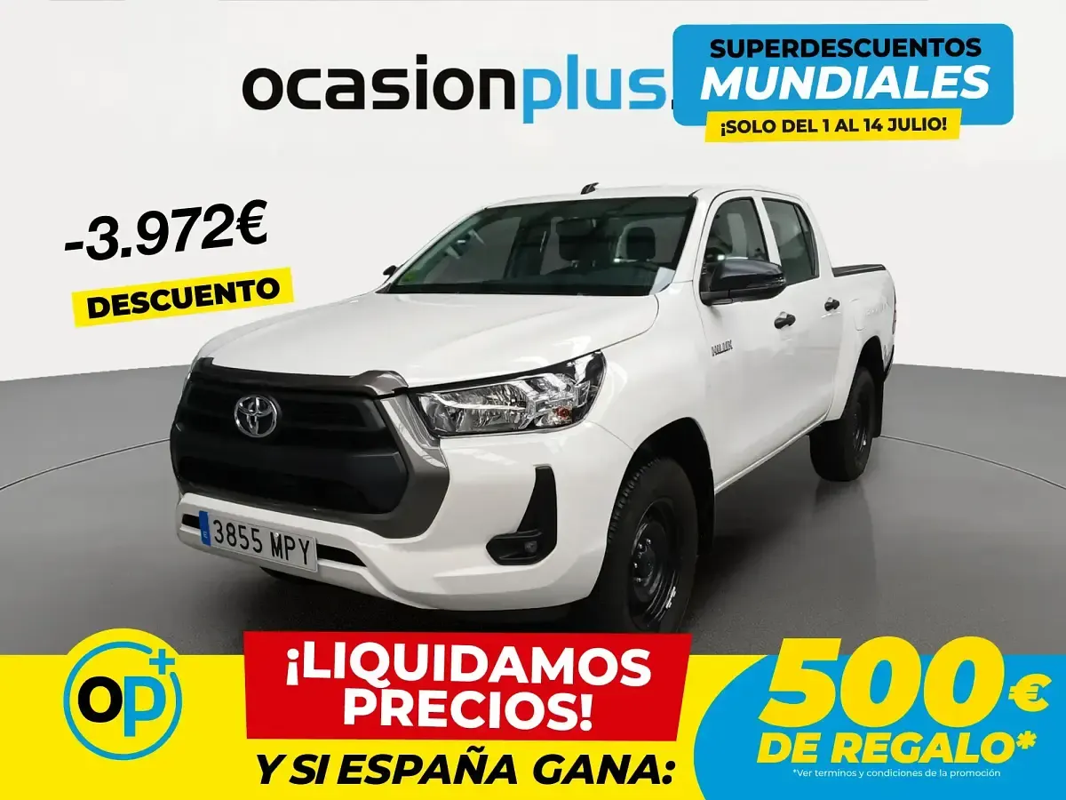 Usado Toyota HiLux 150 CV (110 kW) 2024 Blanco Pickup/Camioneta