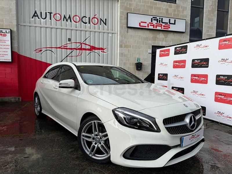 Usado Mercedes A200 AMG line 136 CV (100 kW) 2016 Blanco Berlina