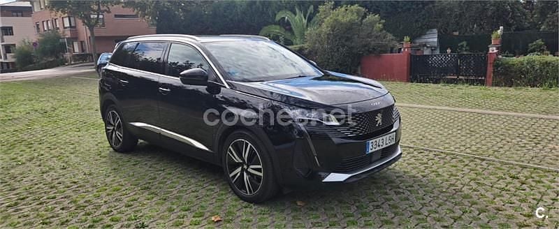 Negro Usado 2021 Peugeot 5008 GT Monovolumen | 25.400 € (Precio justo) - Imagen 1/4