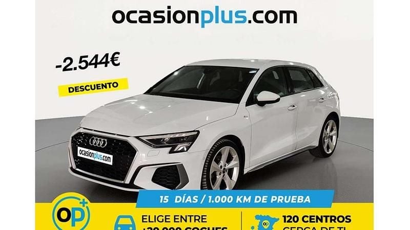 Usado Audi A3 Sportback S-Line 150 CV (110 kW) 2023 Blanco Utilitario