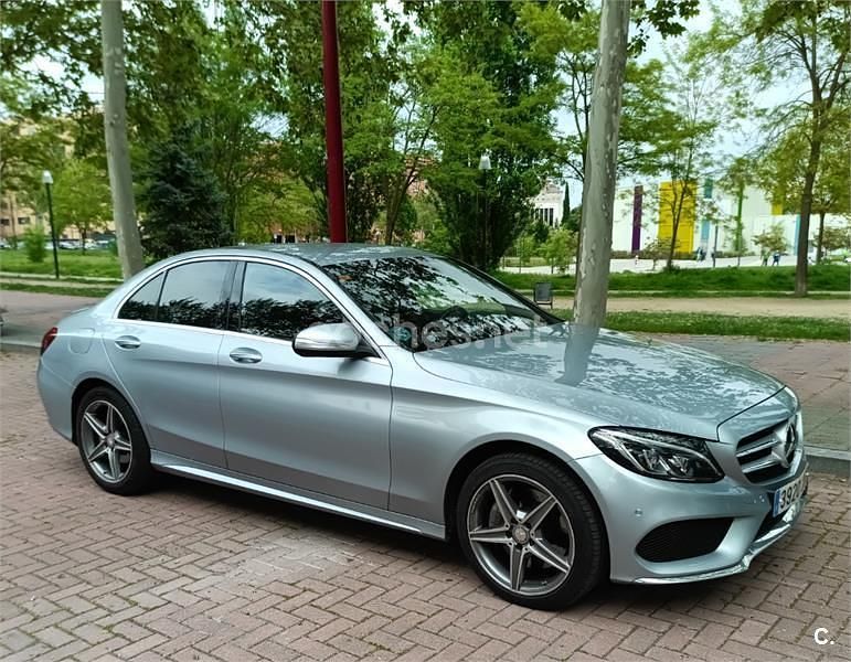 Gris / plata Usado 2015 Mercedes C250 AMG line Berlina | 20.500 € (Buen precio) - Imagen 1/4
