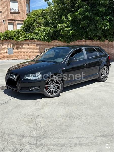 Negro Usado 2010 Audi A3 Sportback Ambition Berlina | 8900 € (Buen precio) - Imagen 1/4