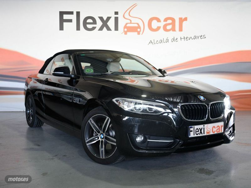 Negro Usado 2015 BMW 220 Descapotable | 21.490 € (Un poco caro) - Imagen 1/4