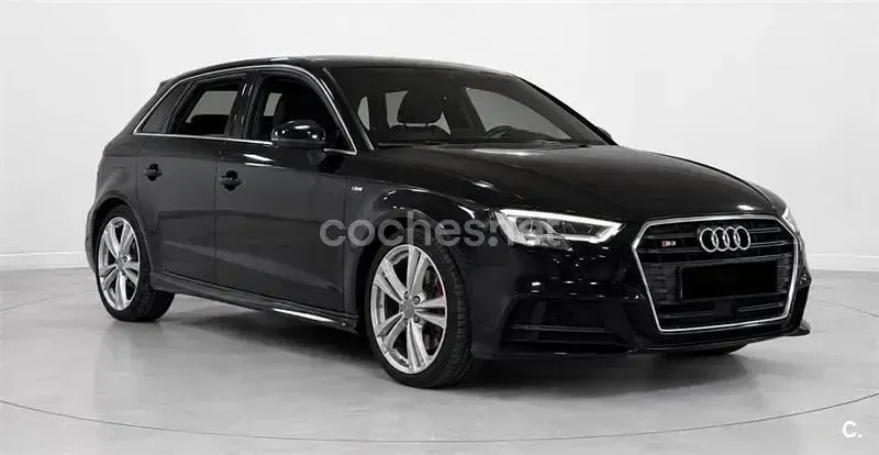 Usado Audi A3 S-Line 115 CV (84 kW) 2018 Negro Berlina