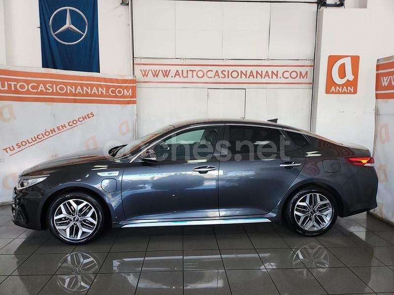Gris / plata Usado 2019 Kia Optima Hybrid Berlina | 15.990 € (Precio justo) - Imagen 1/4