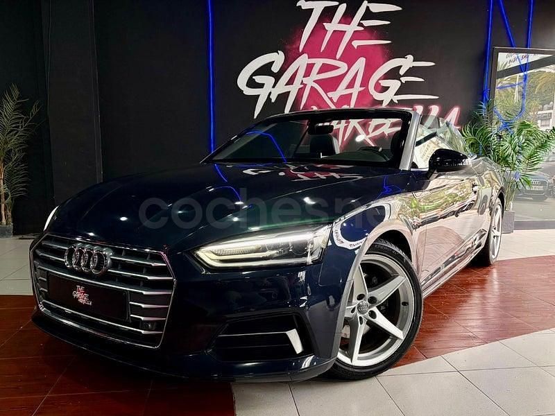 Usado Audi A5 Cabriolet Advanced 150 CV (110 kW) 2018 Azul Descapotable