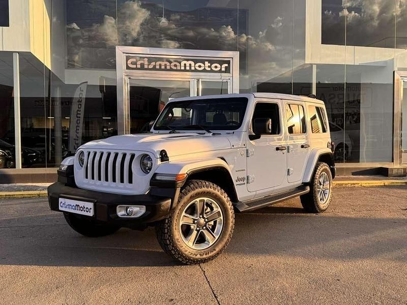 Blanco Usado 2020 Jeep Wrangler Unlimited Sahara SUV | 49.999 € (Precio justo) - Imagen 1/4