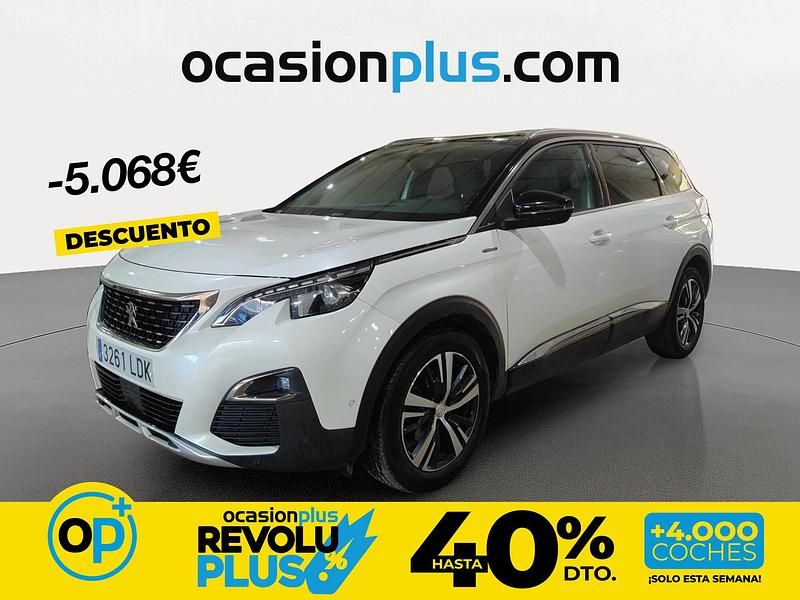 Usado Peugeot 5008 GT-line 130 CV (95 kW) 2019 Blanco SUV