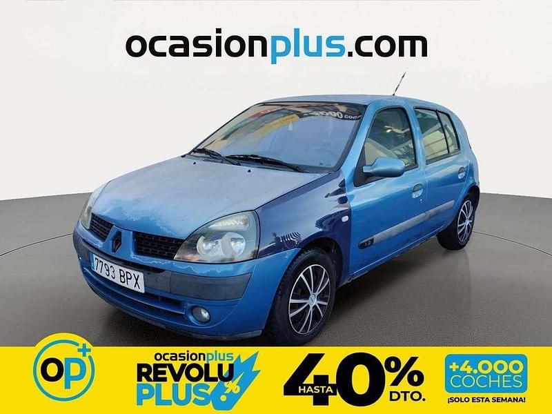 Usado Renault Clio II 60 CV (44 kW) 2001 Azul Utilitario