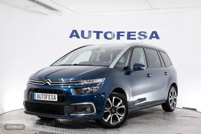 Azul Usado 2021 Citroën C4 SpaceTourer Shine Monovolumen | 17.850 € (Un poco caro) - Imagen 1/4