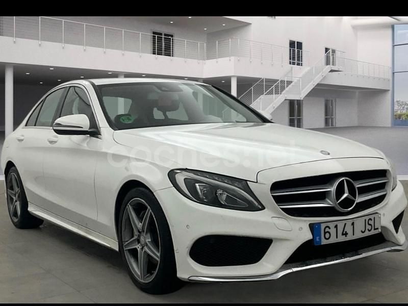 Blanco Usado 2016 Mercedes C220 AMG line Berlina | 17.900 € (Super precio) - Imagen 1/4
