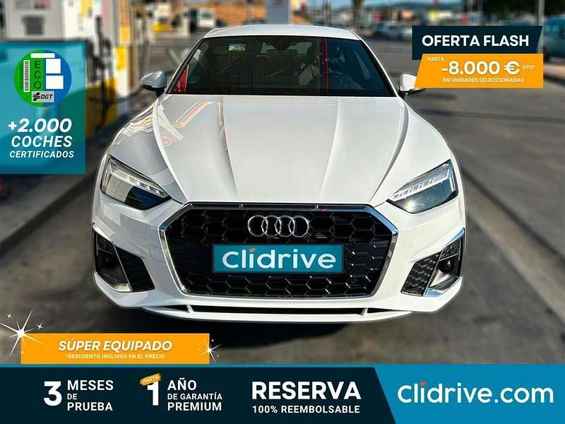 Blanco Usado 2022 Audi A5 Sportback S-Line Berlina | 32.790 € (Precio justo) - Imagen 1/3