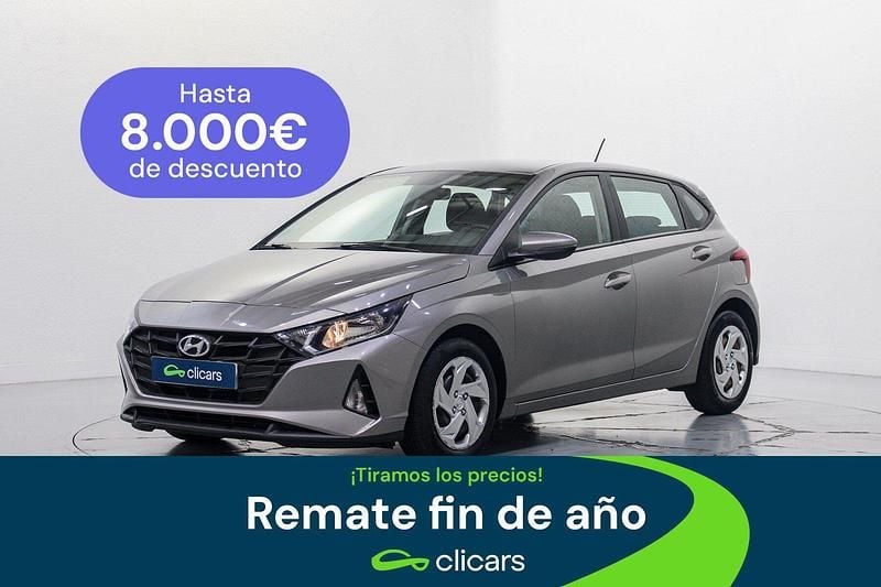 Gris Usado 2021 Hyundai i20 | 12.590 € (Precio justo) - Imagen 1/4