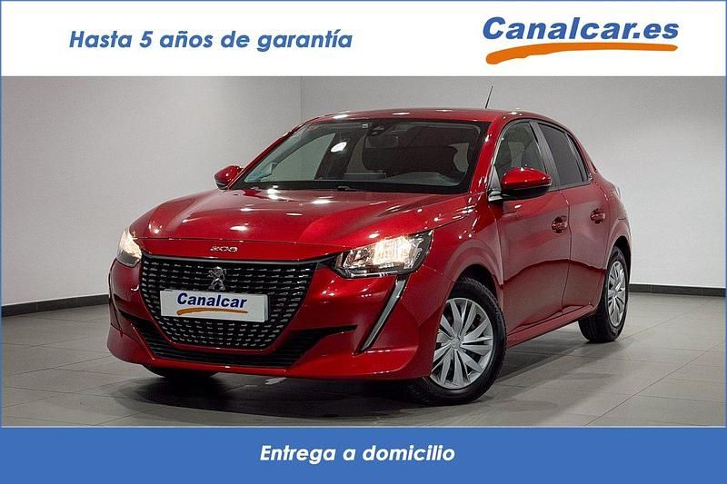 Usado Peugeot 208 Active 70 CV (51 kW) 2021 Rojo Utilitario