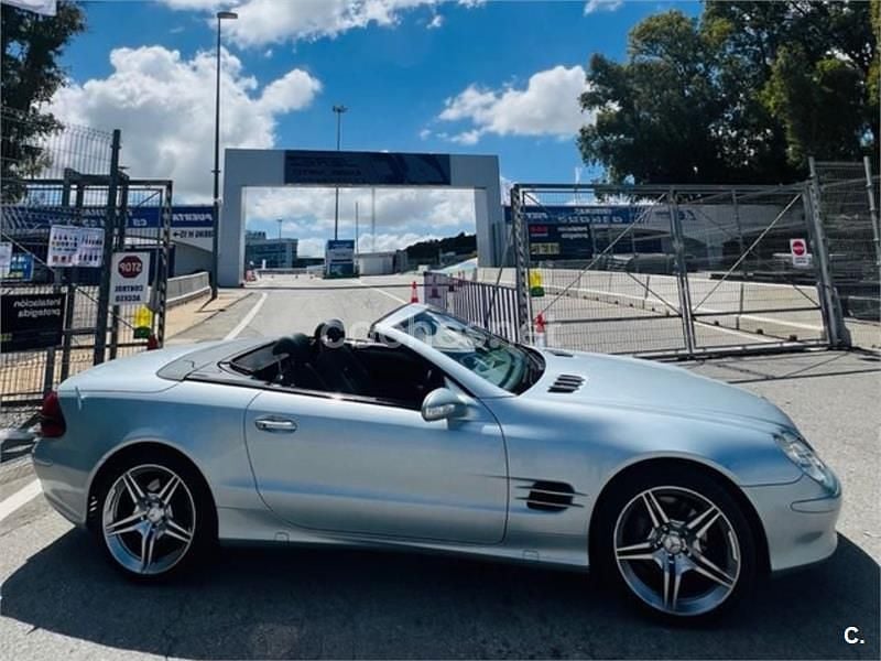 Gris / plata Usado 2003 Mercedes SL500 Descapotable | 19.900 € (Un poco caro) - Imagen 1/4